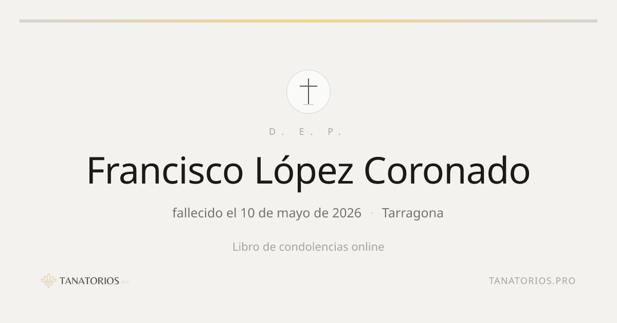 Memorial de Francisco López Coronado