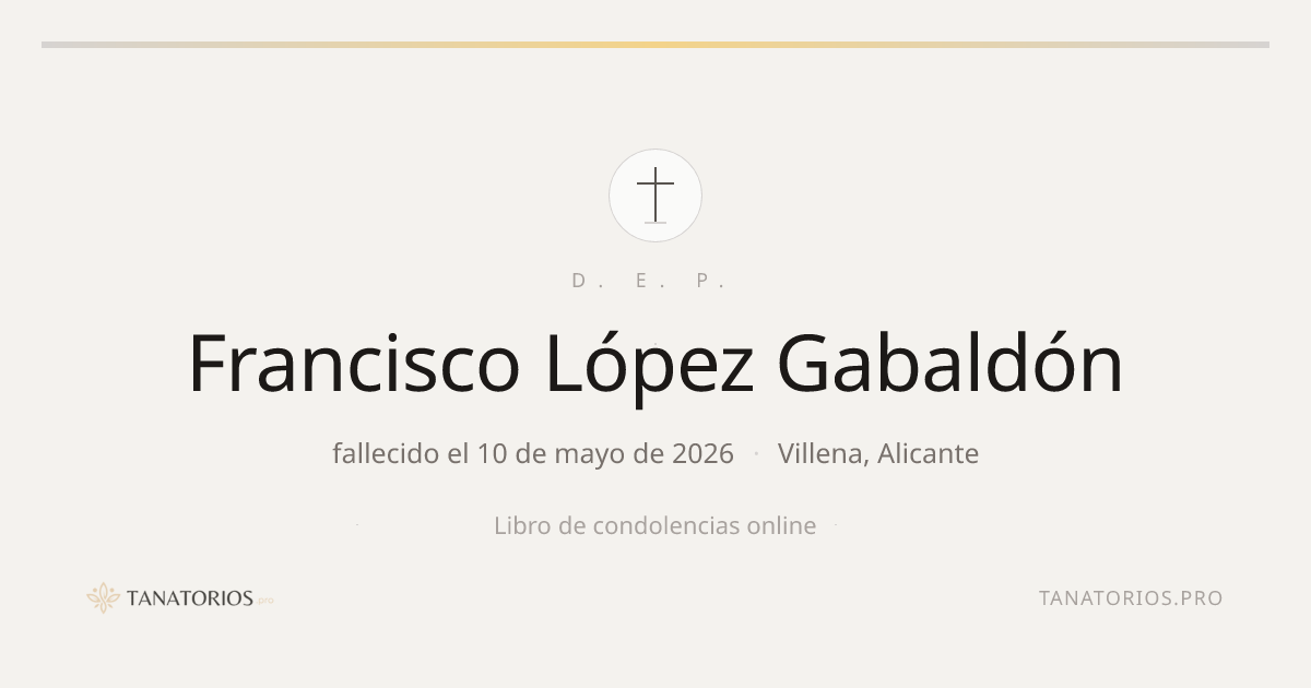 Memorial de Francisco López Gabaldón