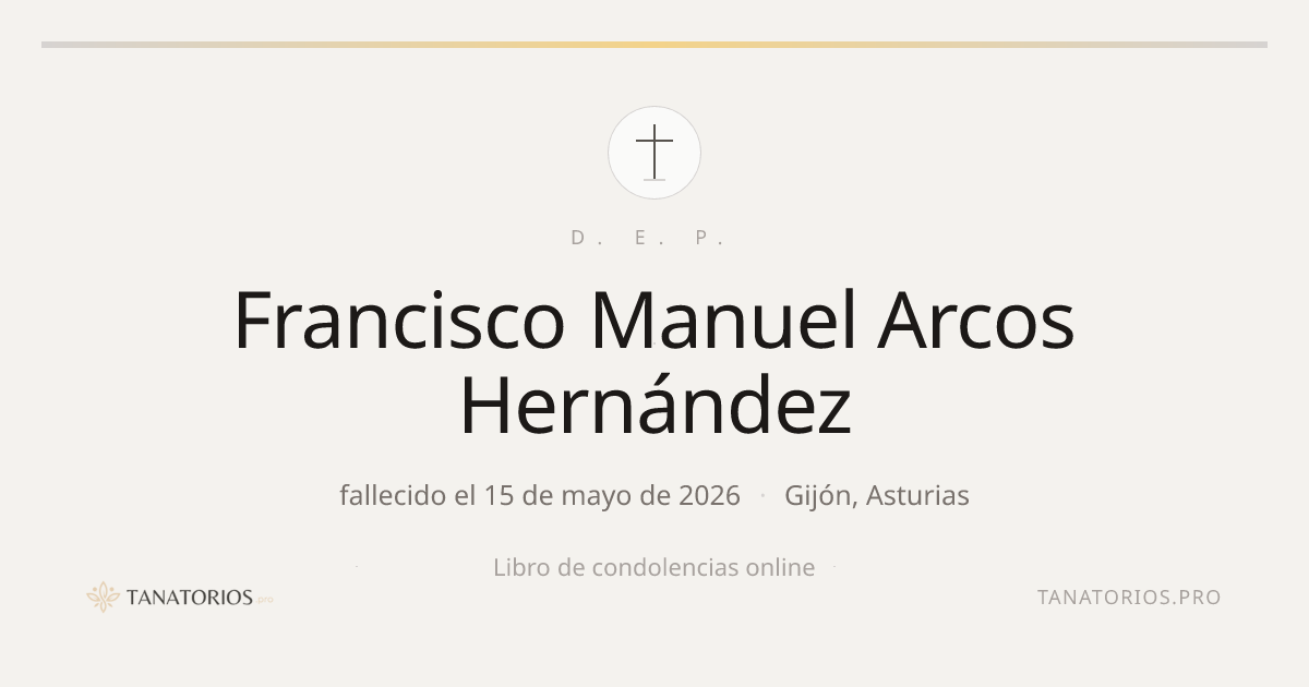 Memorial de Francisco Manuel Arcos Hernández