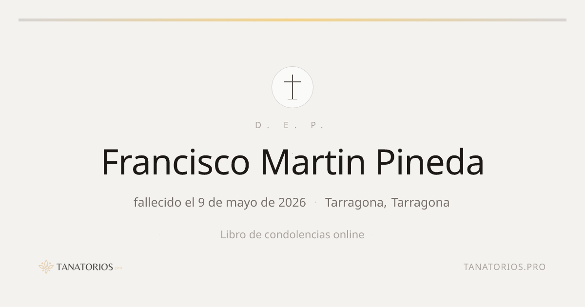 Memorial de Francisco Martin Pineda