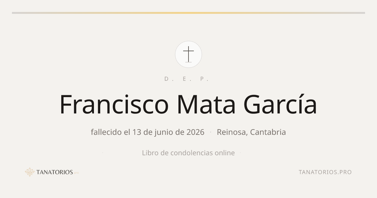 Memorial de Francisco Mata García