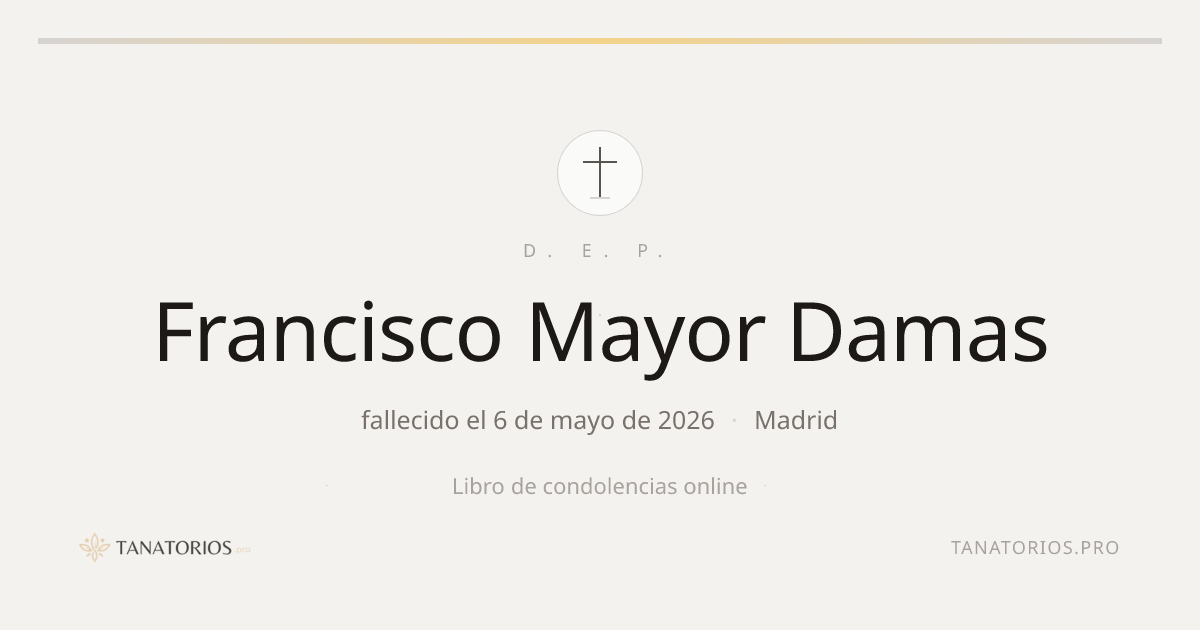 Memorial de Francisco Mayor Damas