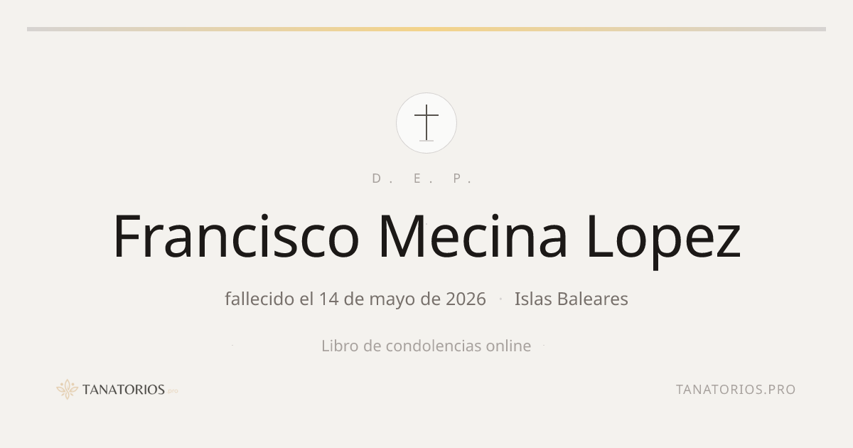 Memorial de Francisco Mecina Lopez