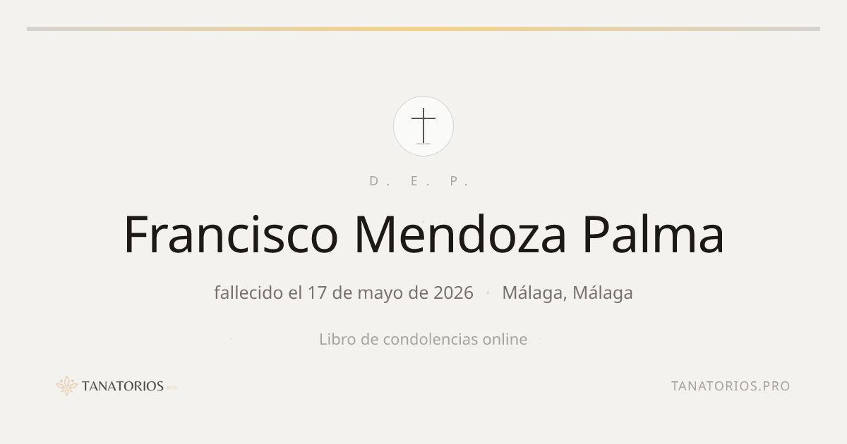 Memorial de Francisco Mendoza Palma