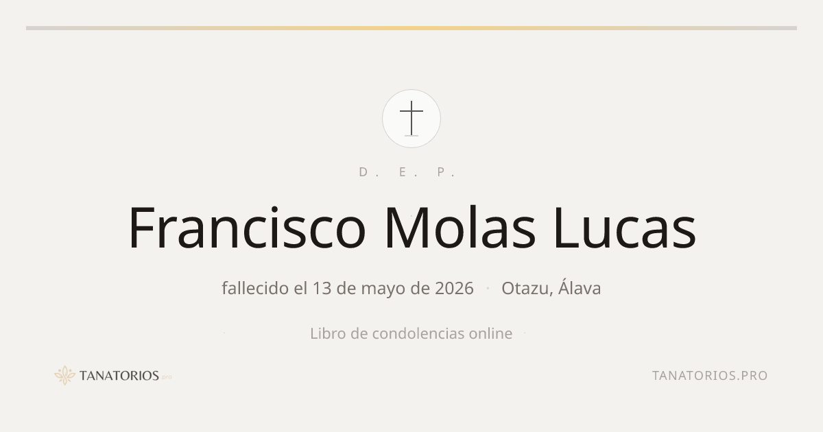 Memorial de Francisco Molas Lucas