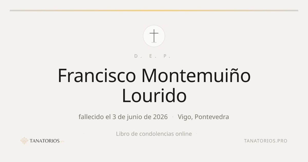 Memorial de Francisco Montemuiño Lourido