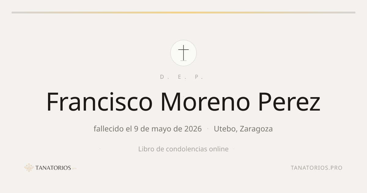 Memorial de Francisco Moreno Perez