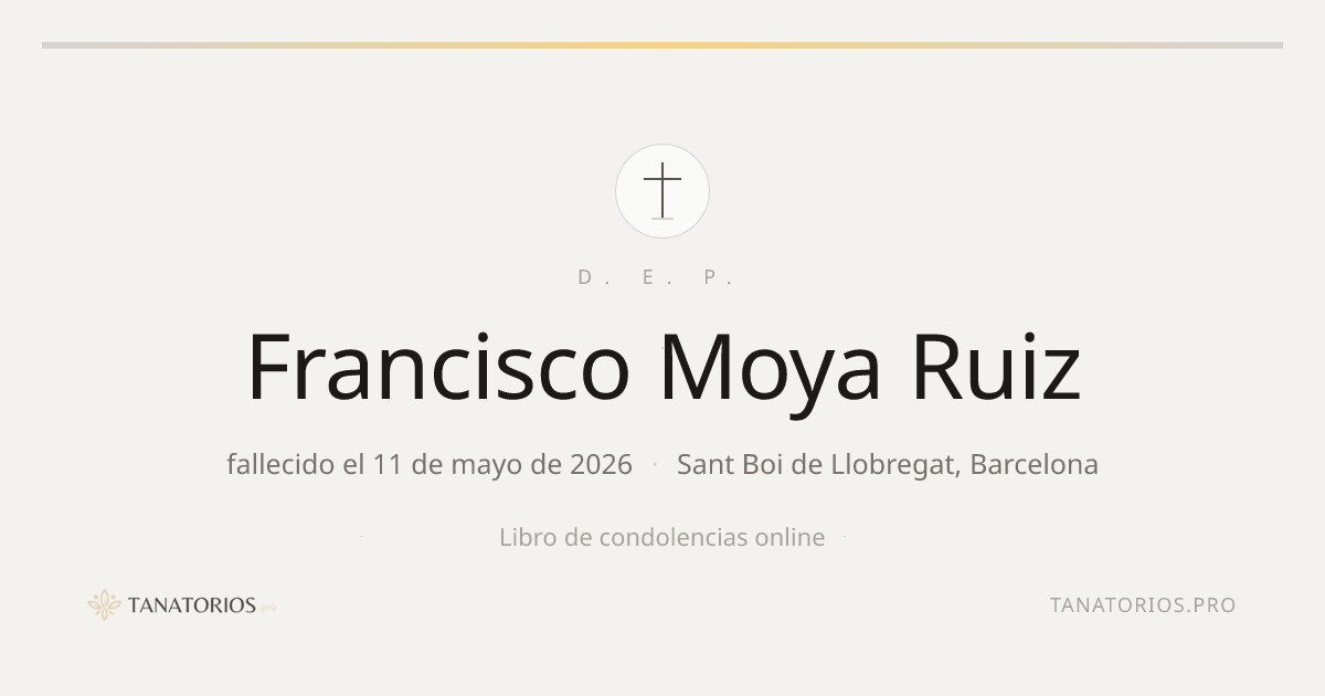 Memorial de Francisco Moya Ruiz