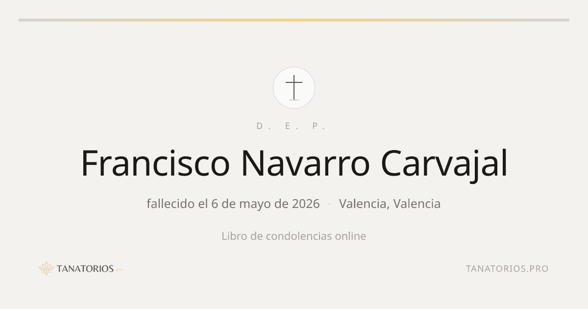 Memorial de Francisco Navarro Carvajal