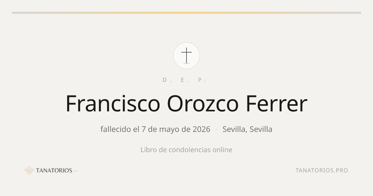 Memorial de Francisco Orozco Ferrer