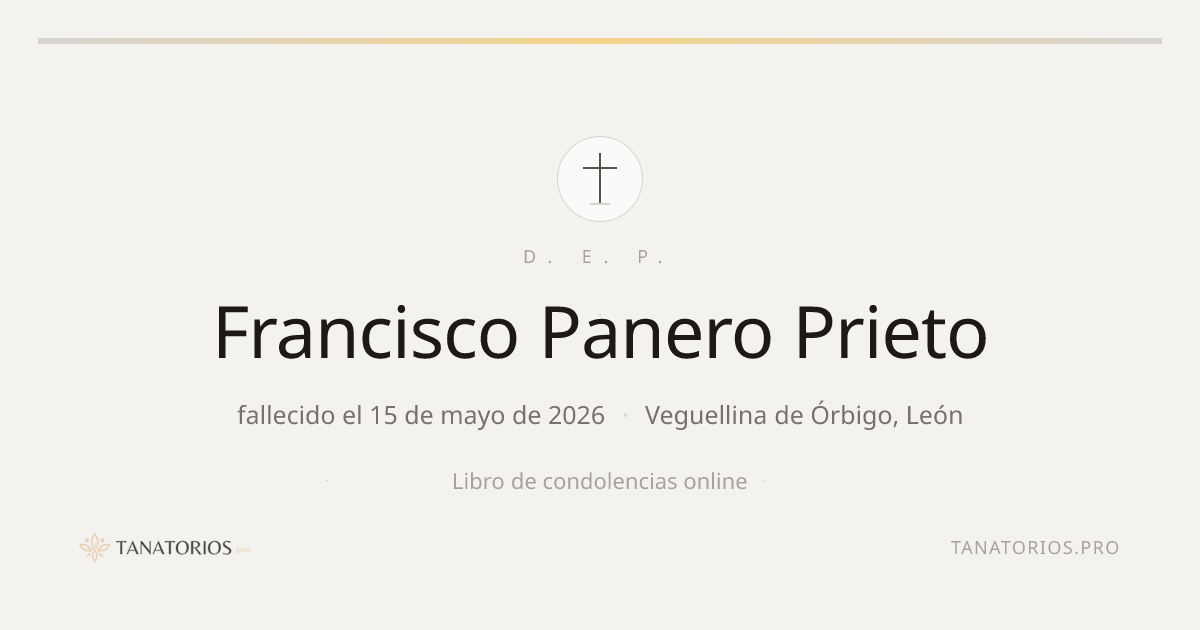 Memorial de Francisco Panero Prieto