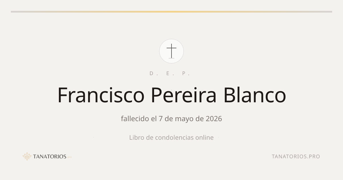 Memorial de Francisco Pereira Blanco