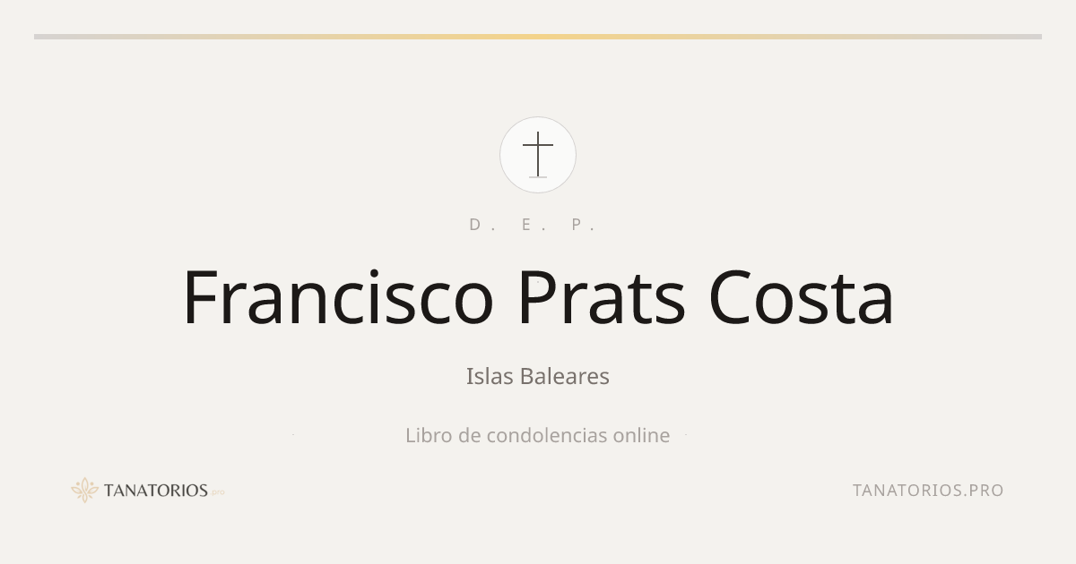 Memorial de Francisco Prats Costa