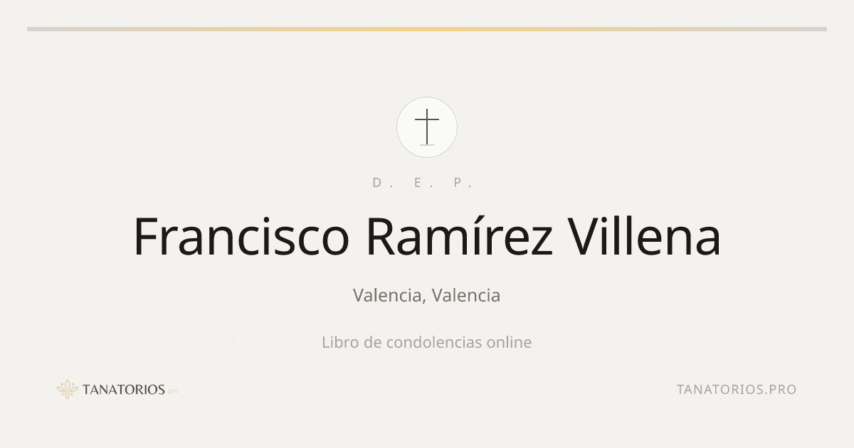 Memorial de Francisco Ramírez Villena