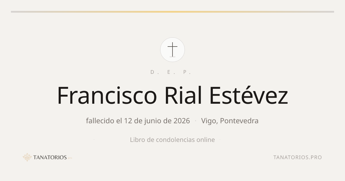Memorial de Francisco Rial Estévez