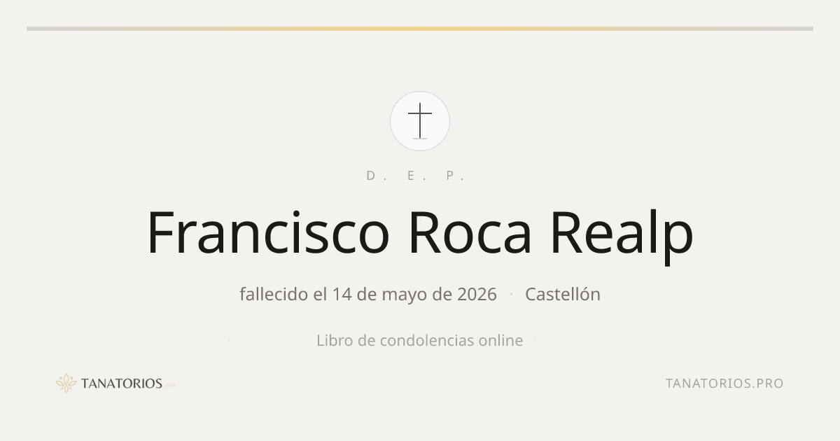 Memorial de Francisco Roca Realp