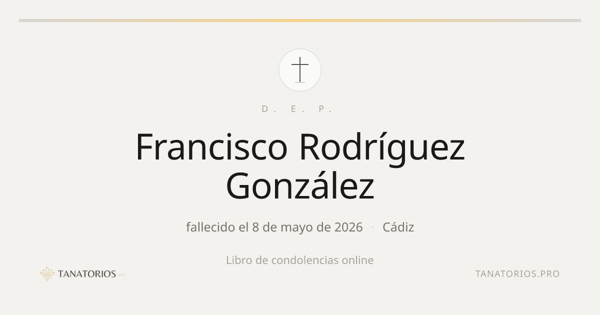 Memorial de Francisco Rodríguez González
