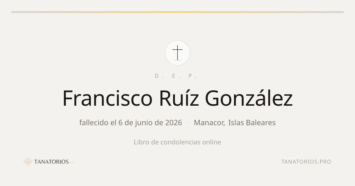 Memorial de Francisco Ruíz González