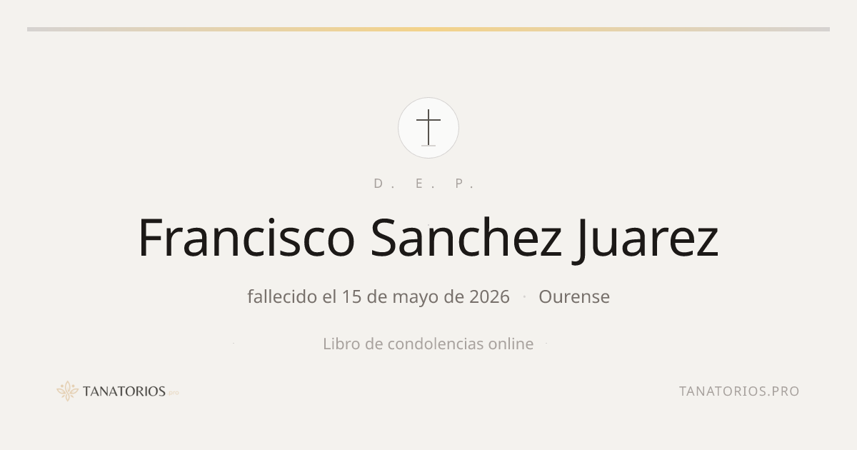 Memorial de Francisco Sanchez Juarez