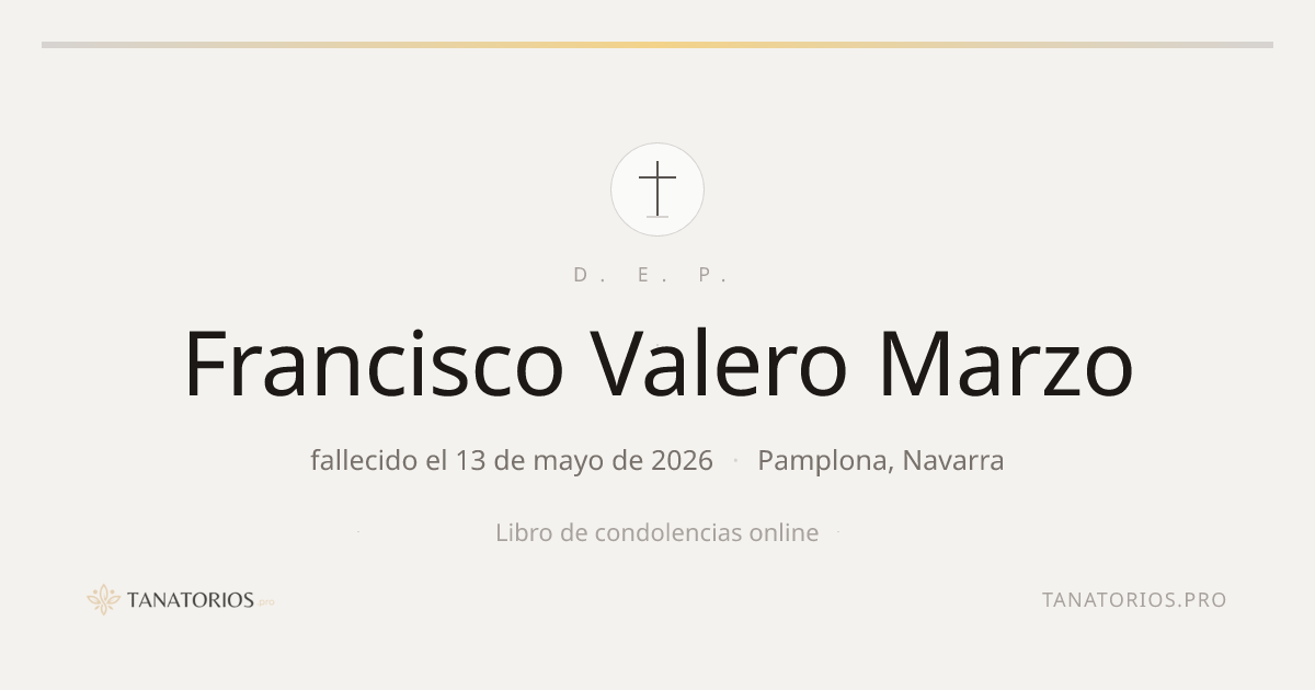 Memorial de Francisco Valero Marzo