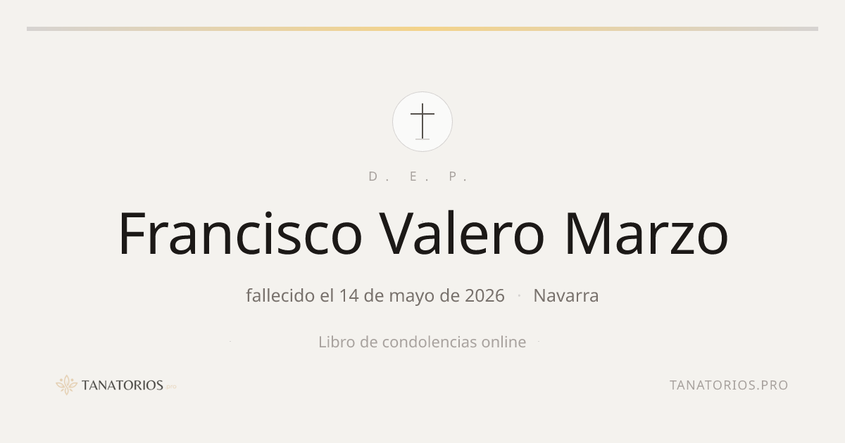 Memorial de Francisco Valero Marzo