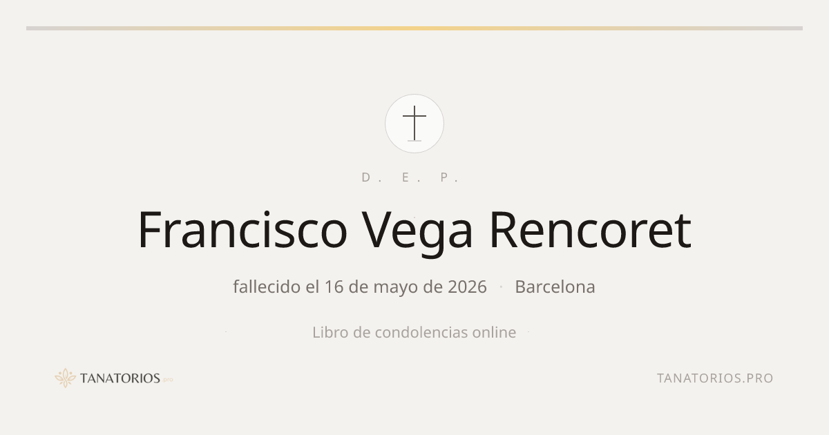 Memorial de Francisco Vega Rencoret