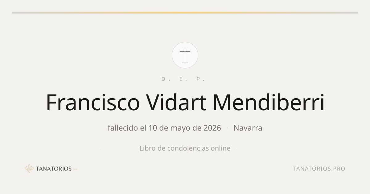 Memorial de Francisco Vidart Mendiberri