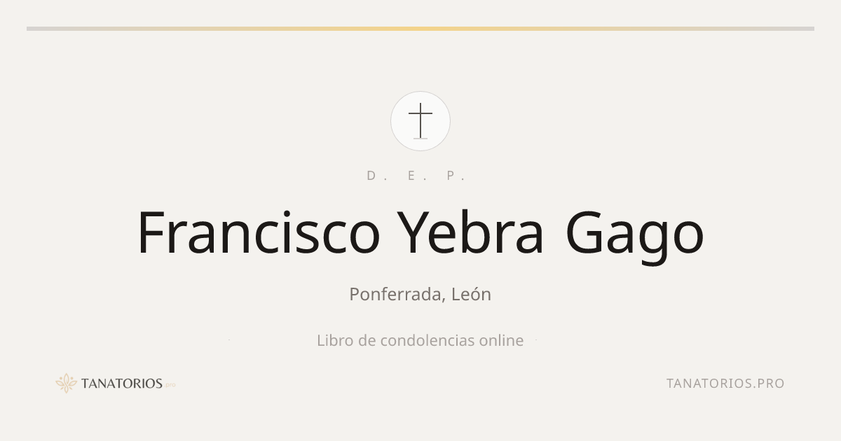 Memorial de Francisco Yebra Gago