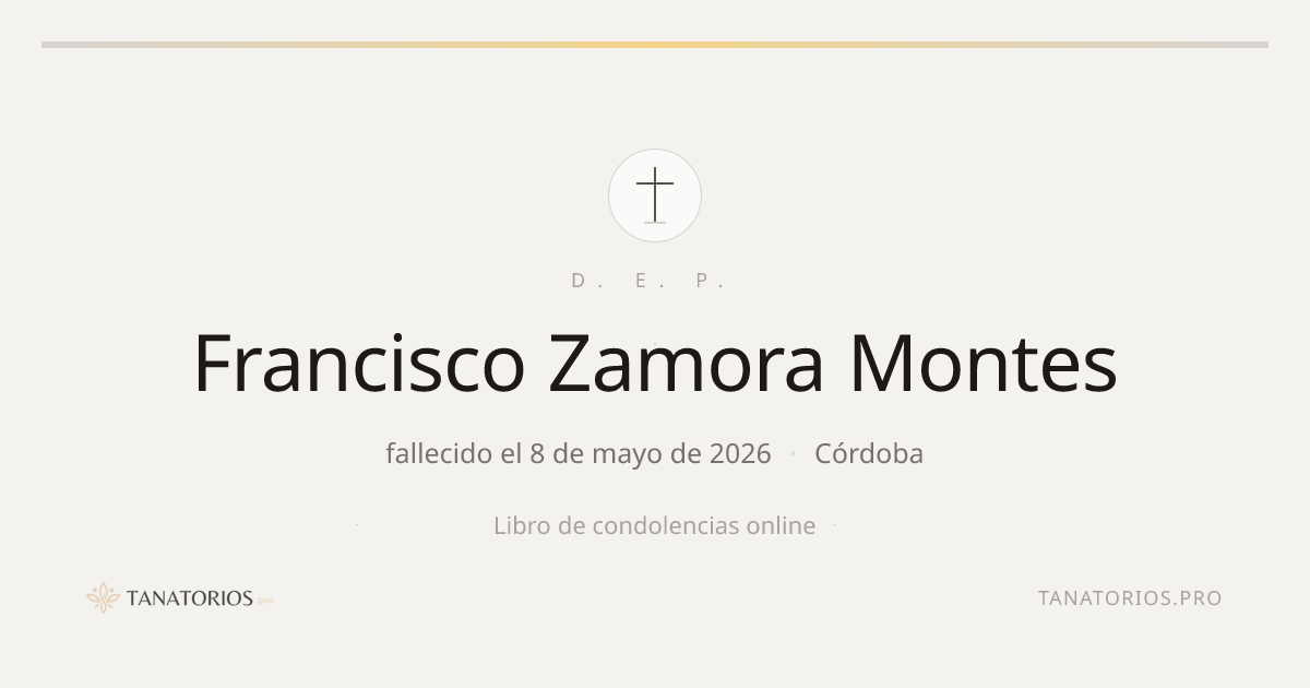 Memorial de Francisco Zamora Montes