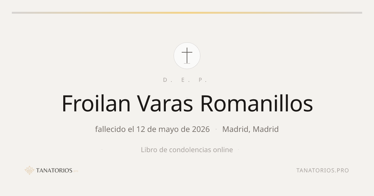 Memorial de Froilan Varas Romanillos