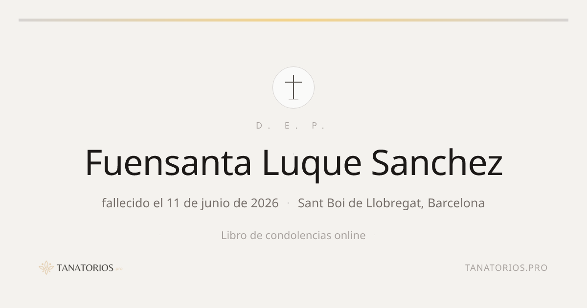 Memorial de Fuensanta Luque Sanchez