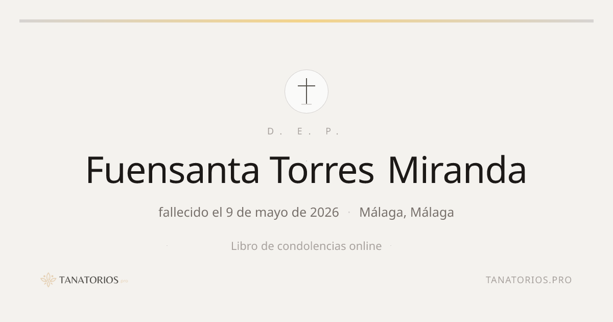 Memorial de Fuensanta Torres Miranda
