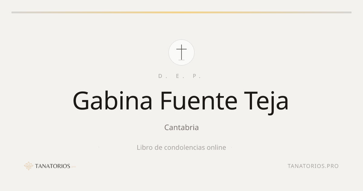 Memorial de Gabina Fuente Teja