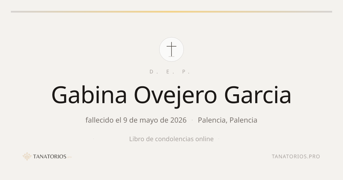 Memorial de Gabina Ovejero Garcia