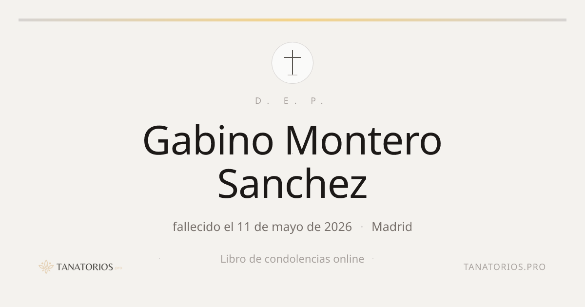 Memorial de Gabino Montero Sanchez