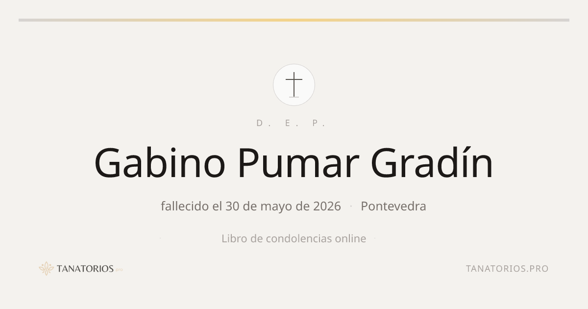 Memorial de Gabino Pumar Gradín