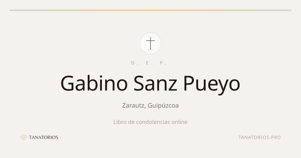 Memorial de Gabino Sanz Pueyo