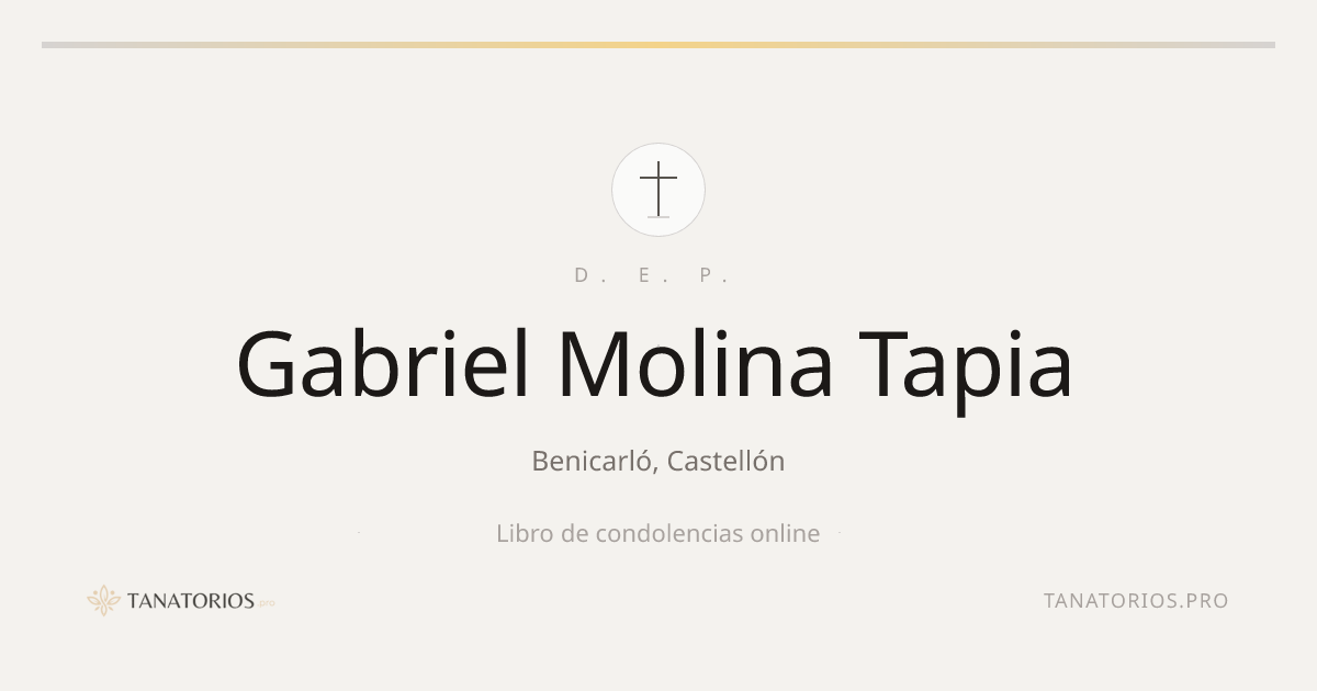 Memorial de Gabriel Molina Tapia
