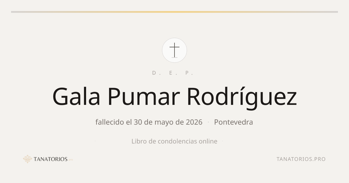 Memorial de Gala Pumar Rodríguez