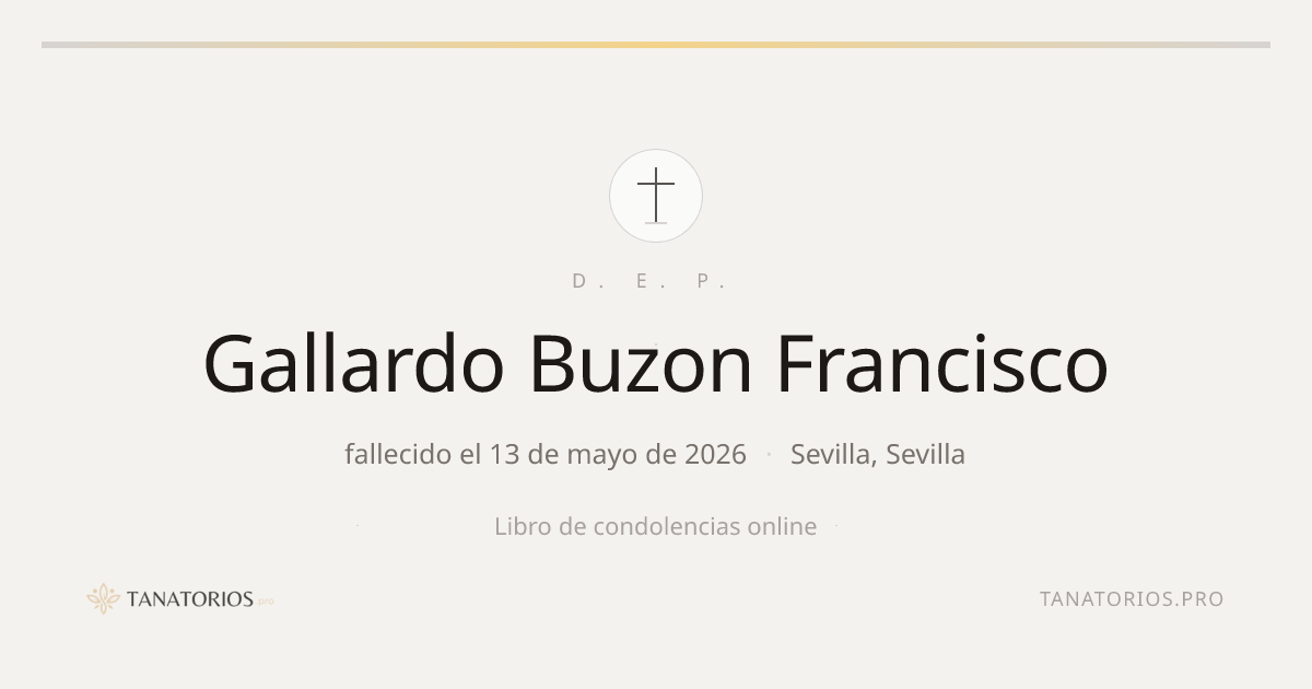 Memorial de Gallardo Buzon Francisco