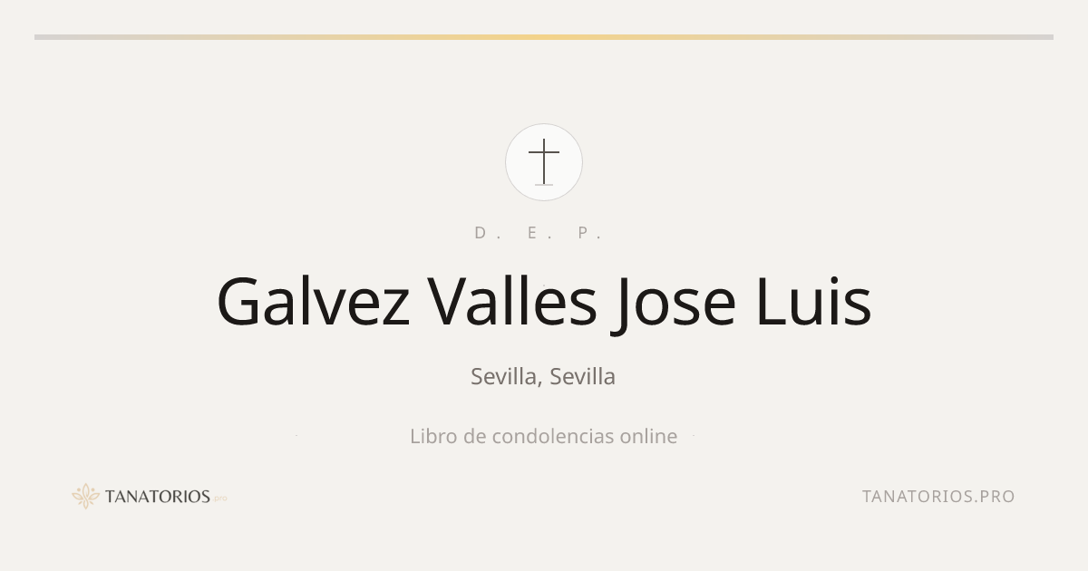 Memorial de Galvez Valles Jose Luis