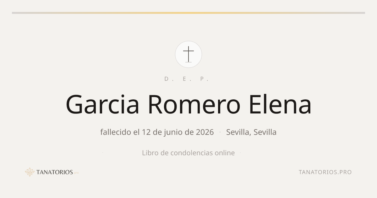 Memorial de Garcia Romero Elena
