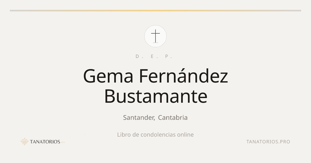 Memorial de Gema Fernández Bustamante