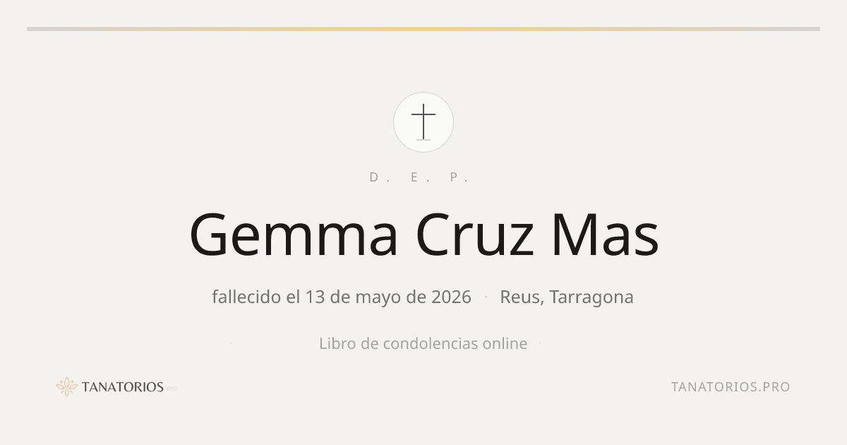 Memorial de Gemma Cruz Mas