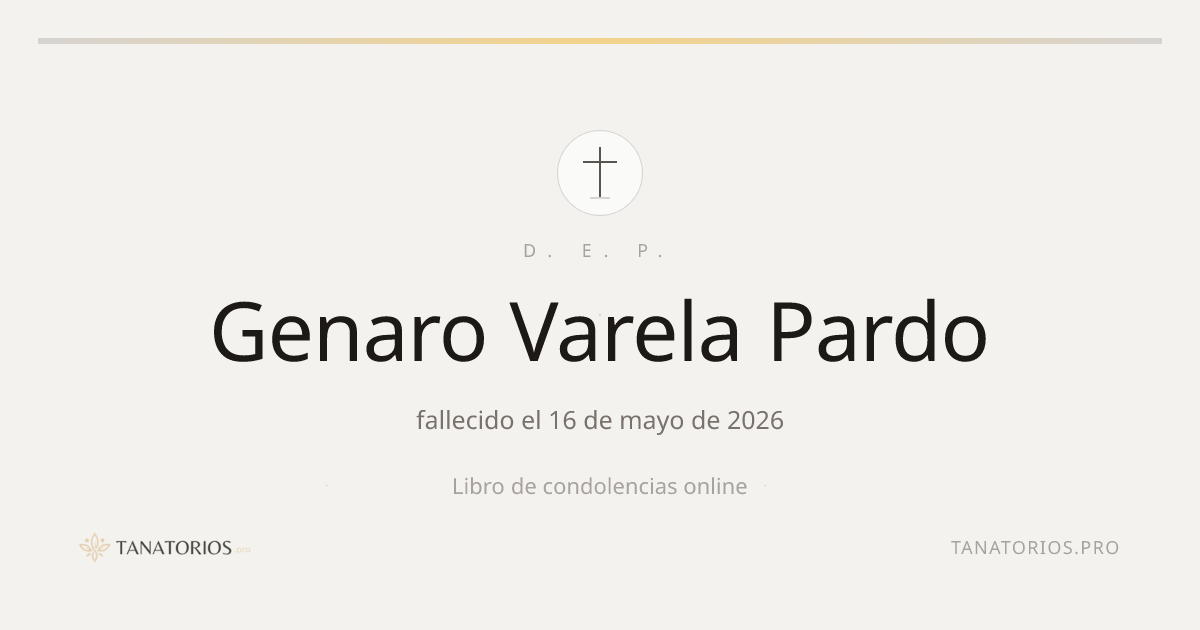 Memorial de Genaro Varela Pardo