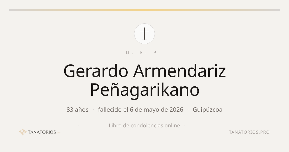 Memorial de Gerardo Armendariz Peñagarikano