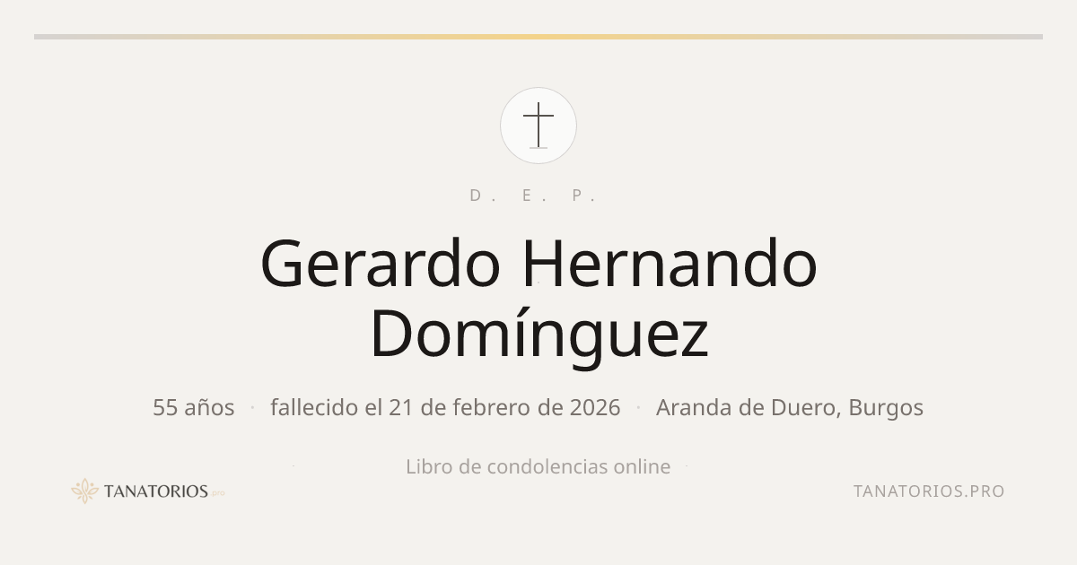 Memorial de Gerardo Hernando Domínguez