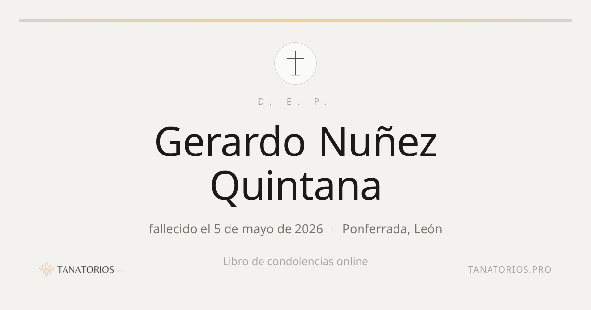 Memorial de Gerardo Nuñez Quintana