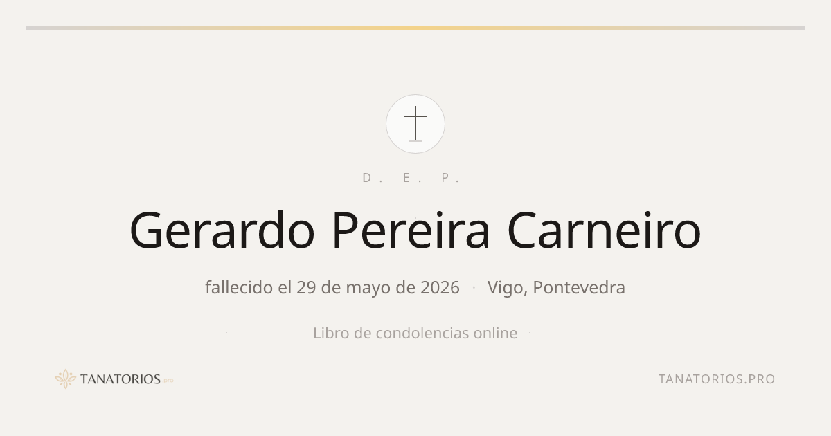 Memorial de Gerardo Pereira Carneiro