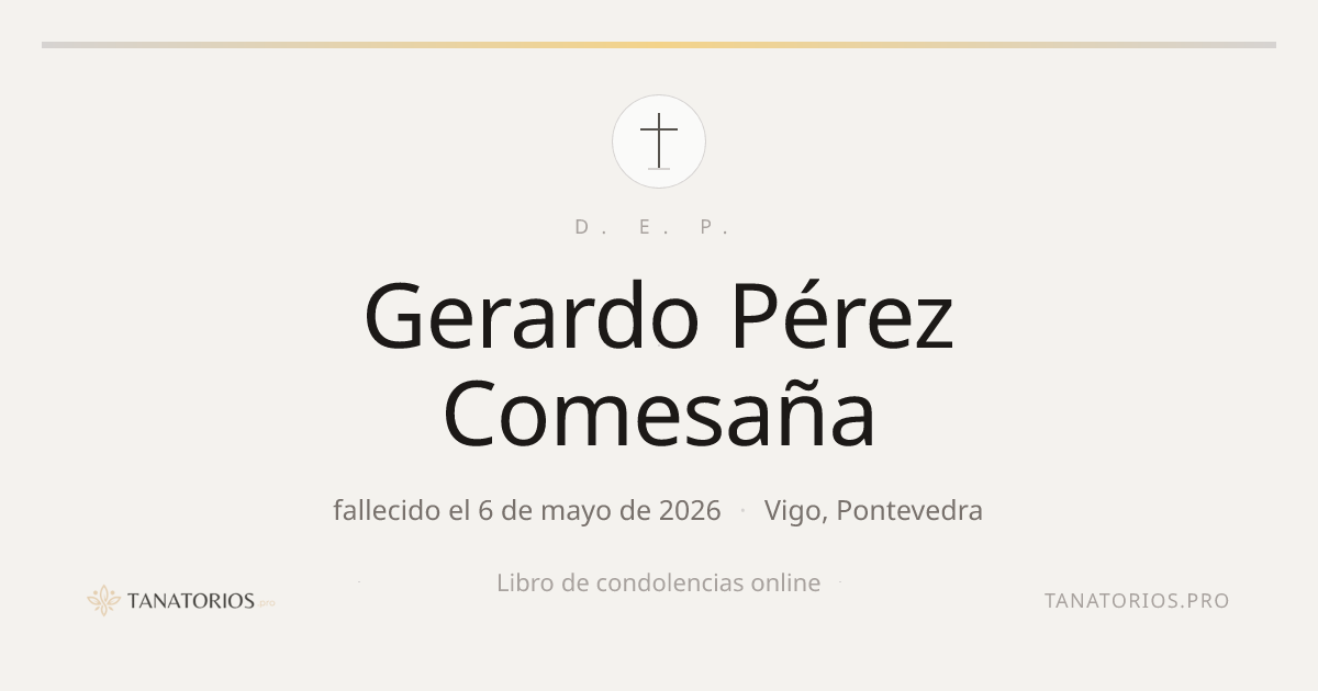 Memorial de Gerardo Pérez Comesaña